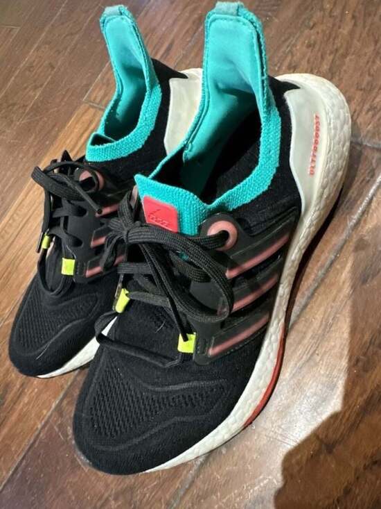 Adidas Ultraboost 21 Parley Running Shoes Black Teal Pink main image 3